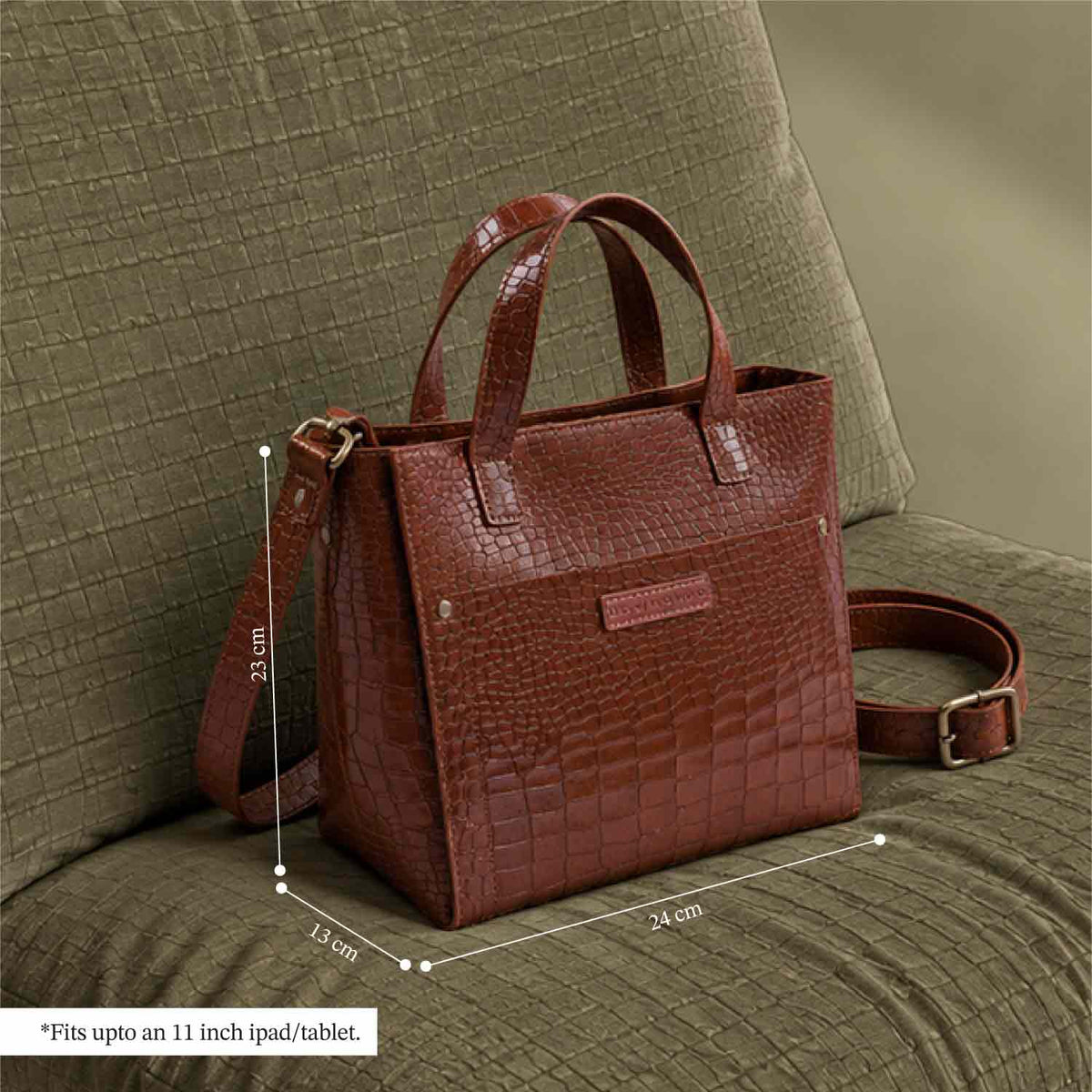 #Color_Croco Chestnut