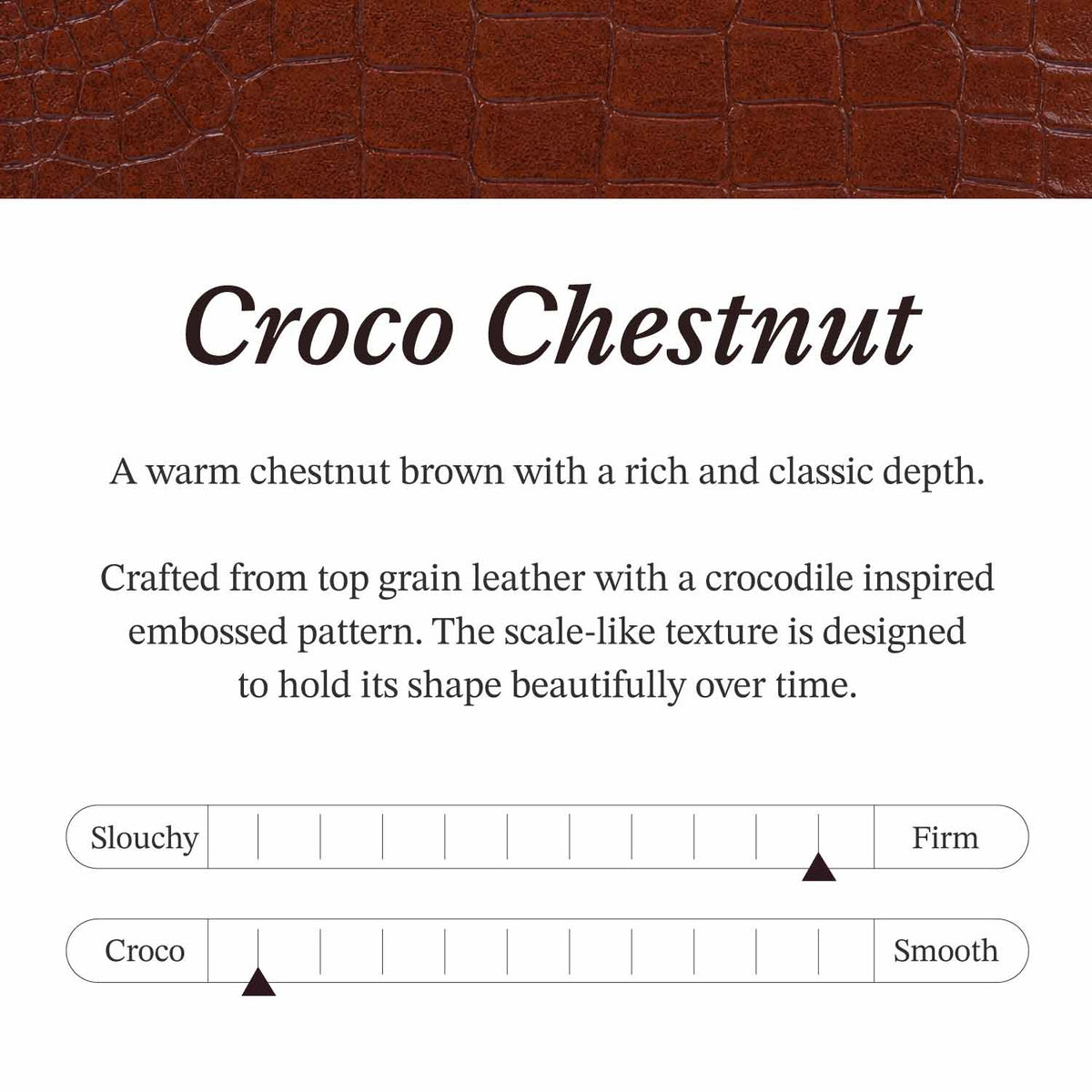 #Color_Croco Chestnut